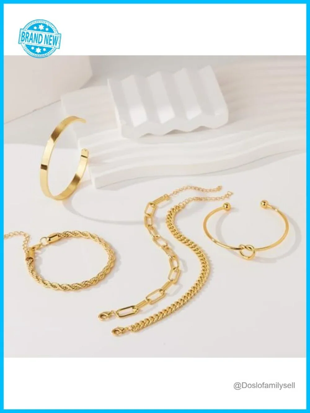 S925 Sterling Silver Chunky Cuban Link Chain Bangle Bracelet Set for Women